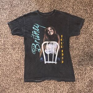 Vintage Britney Spears Black Graphic Tour T-Shirt